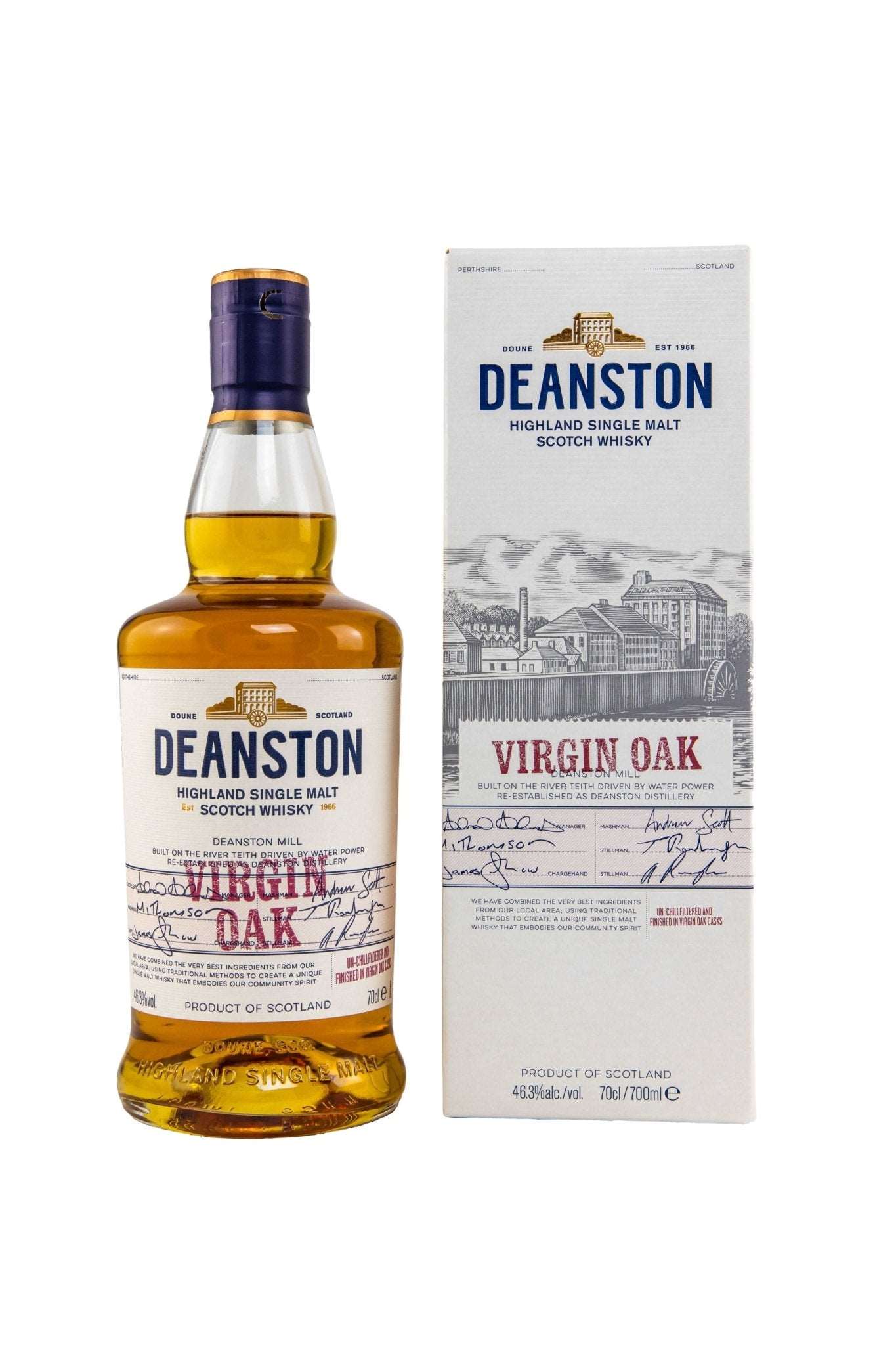 Single Virgin Finish Malt 700ml 46,3% Oak vol. Deanston