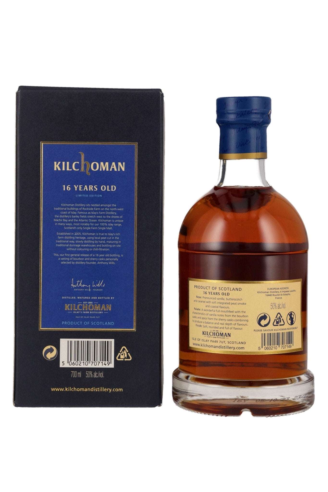 Kilchoman 16 Jahre 2023 Islay Single Malt Whisky 50% vol. 700ml - Maltimore