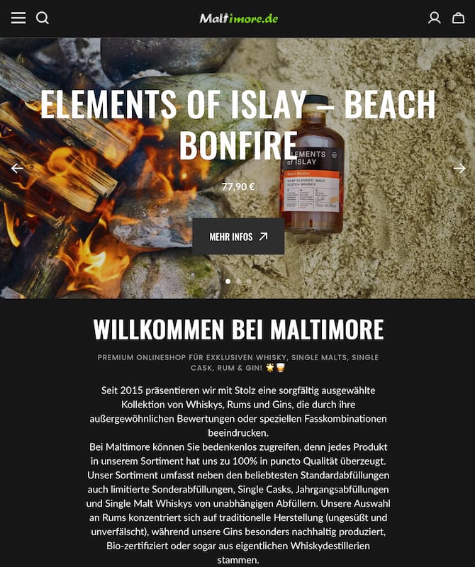 Webseite überarbeitet: Relaunch von MALTIMORE.DE