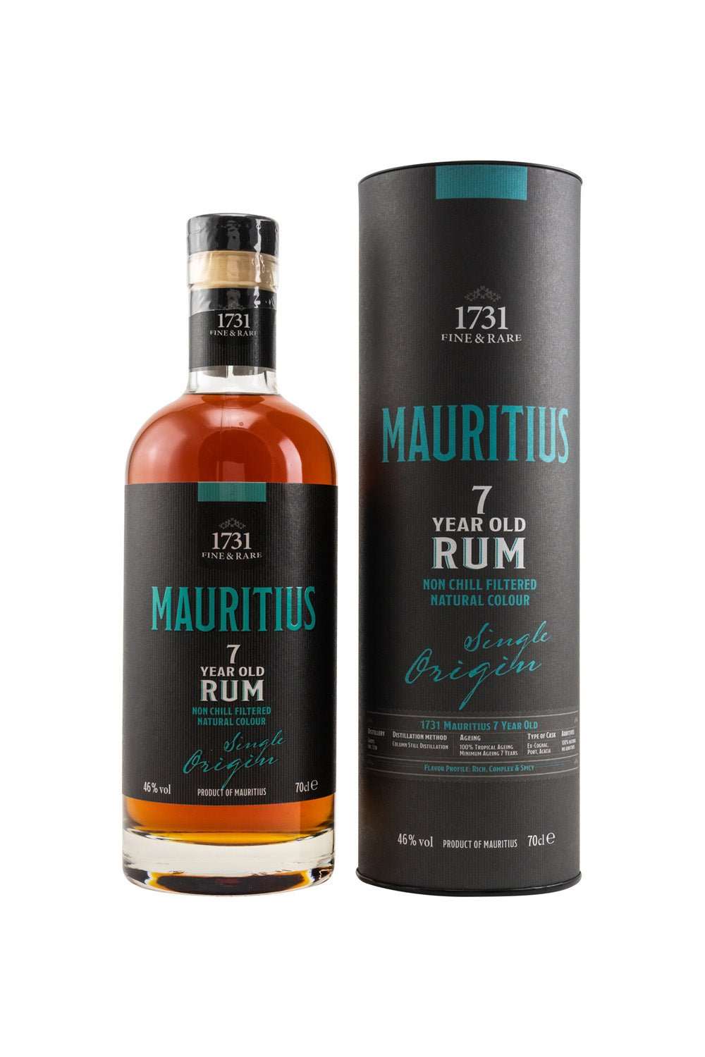 1731 Fine & Rare Mauritius (Grays Inc. Ltd) 7 years old Rum 46% vol. 700ml - Maltimore