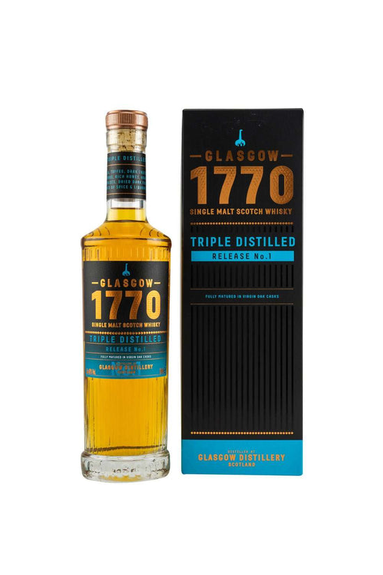 Glasgow 1770 Release No.1 Triple Distilled Virgin Oak Casks 46% vol. 500ml - Maltimore