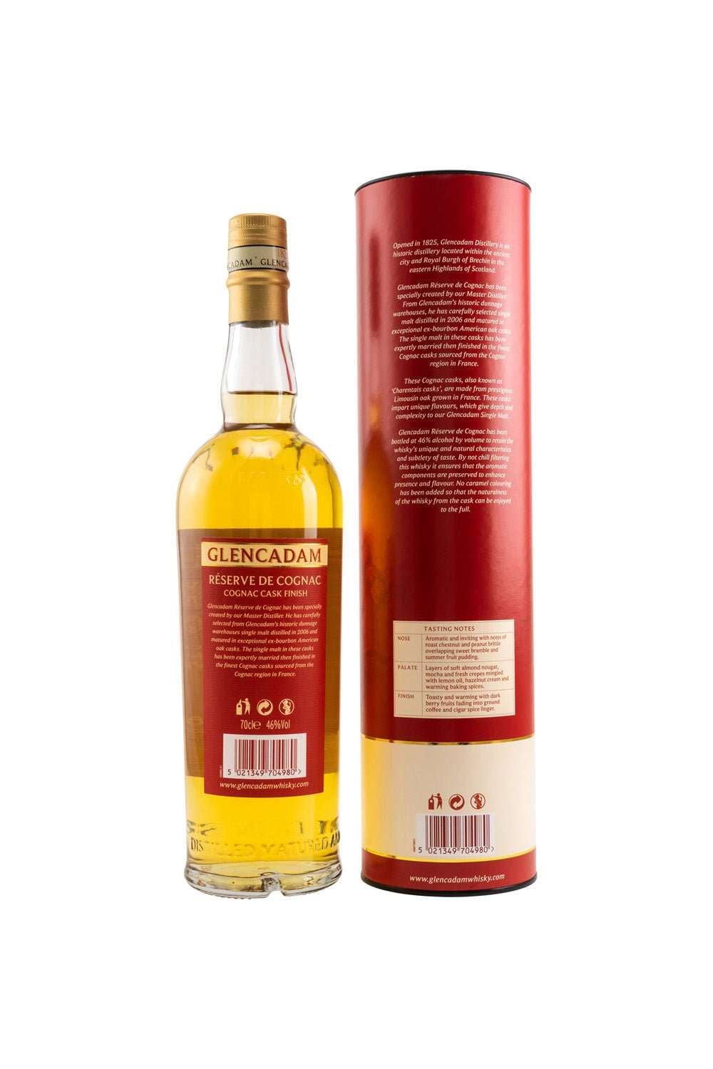 Glencadam 14 Jahre Réserve de Cognac 46% vol. 700ml - Maltimore