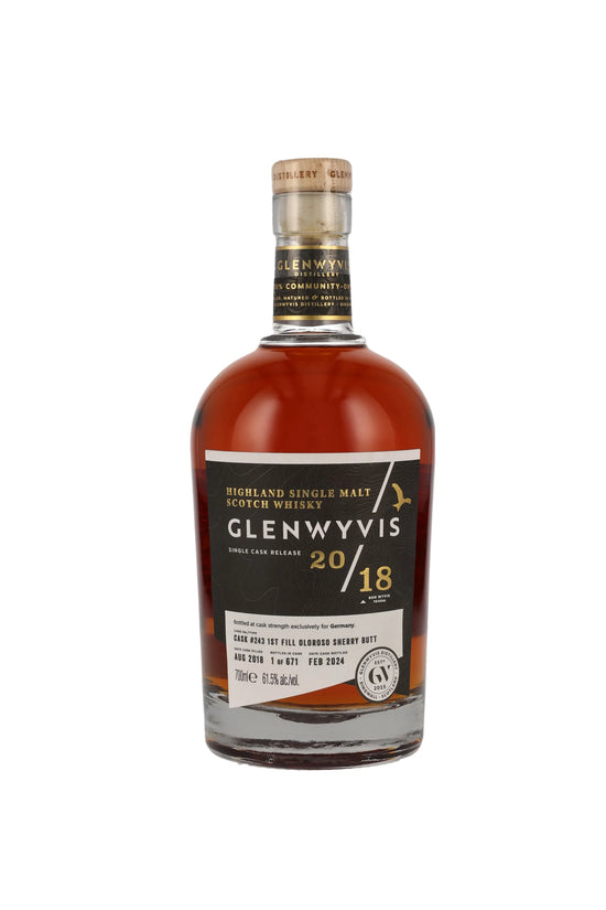 GlenWyvis 2018/2024 1st Fill Oloroso Single Cask #243 5 Jahre 61,5% vol. 700ml