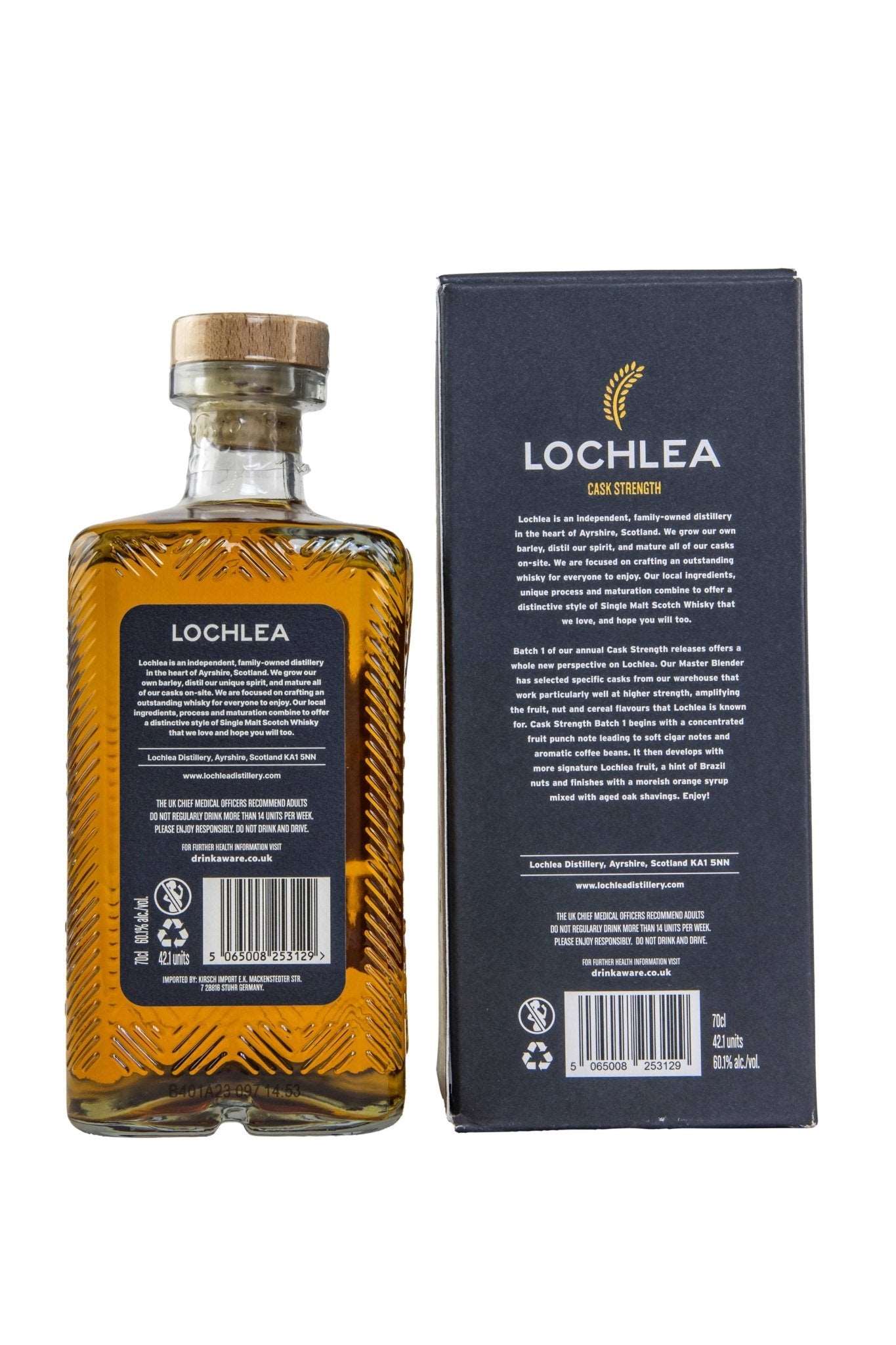 Lochlea Cask Strength Batch #1 Single Malt Scotch Whisky 60,1% vol. 700ml - Maltimore