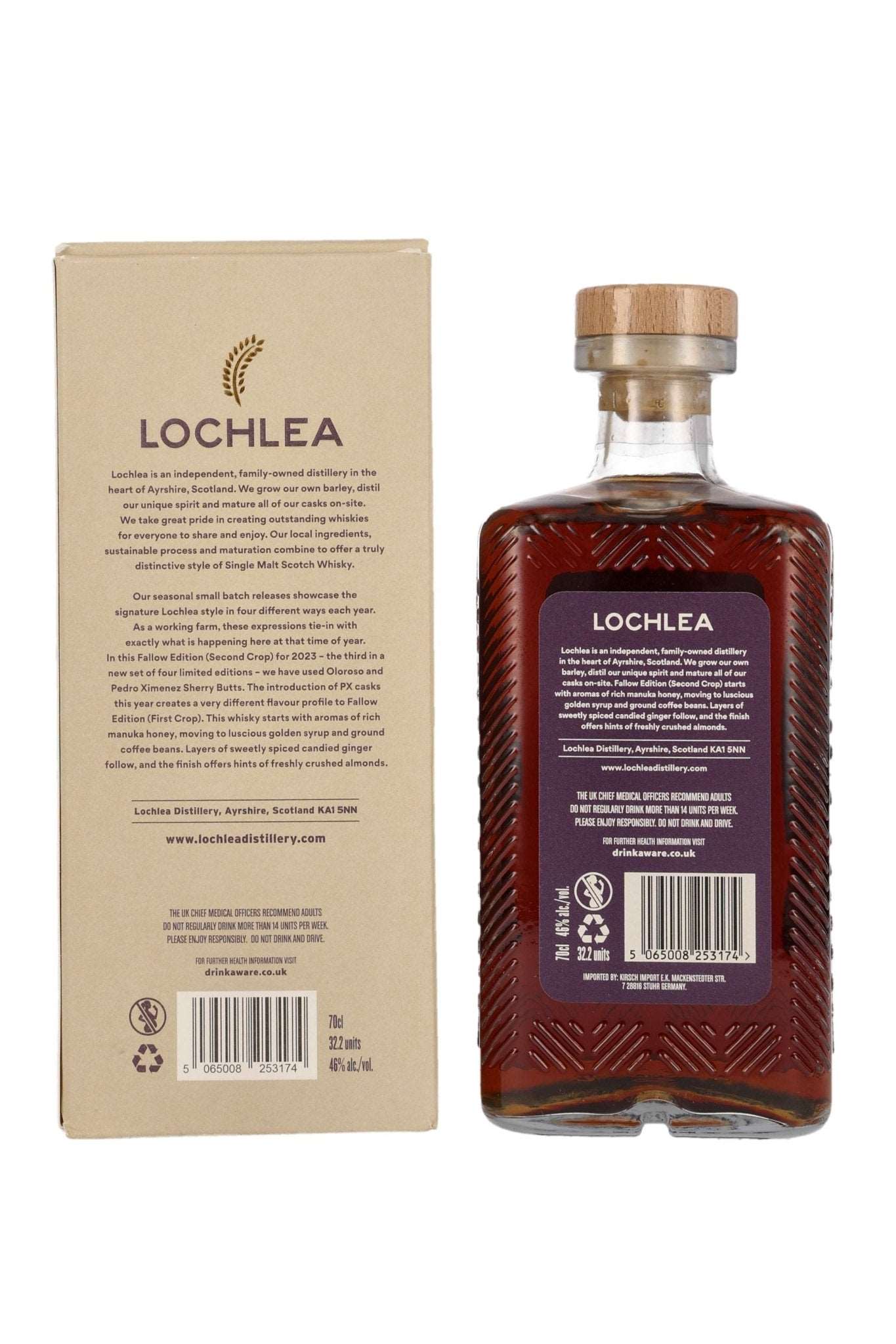 Lochlea Distillery Fallow Edition 2nd Crop Single Malt Scotch Whisky 46% vol. 700ml - Maltimore