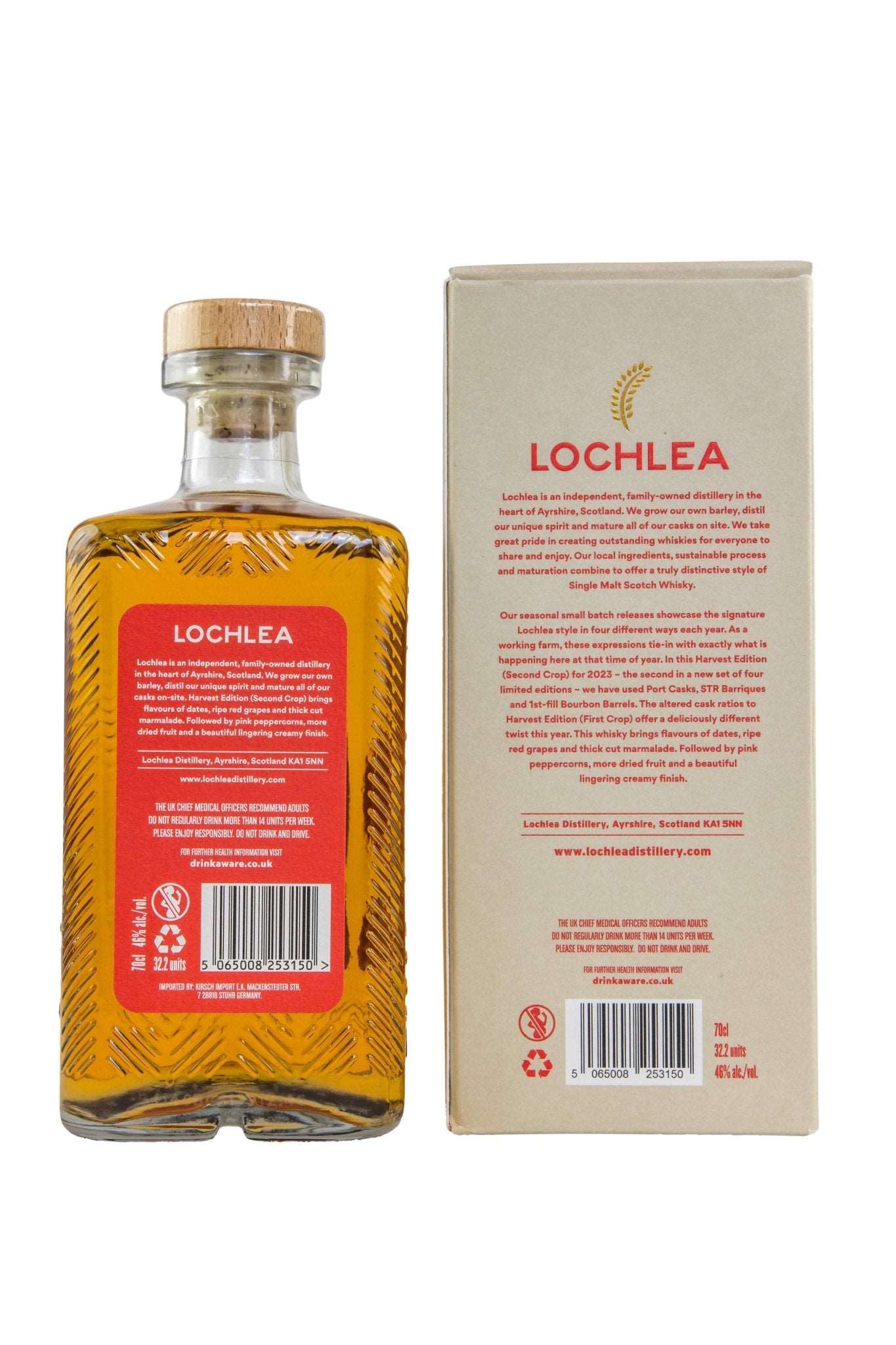 Lochlea Distillery Harvest Edition 2nd Crop Lowland Single Malt Scotch Whisky 46% vol. 700ml - Maltimore