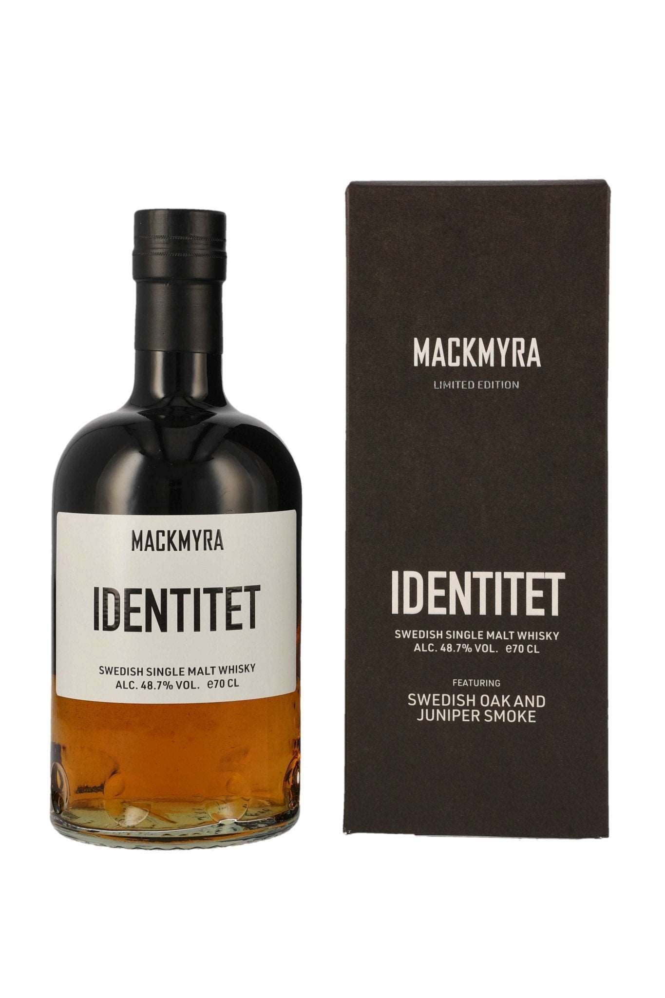 Mackmyra Identitet Swedish Single Malt Whisky Swedish Oak Casks 48,7% vol. 700ml - Maltimore