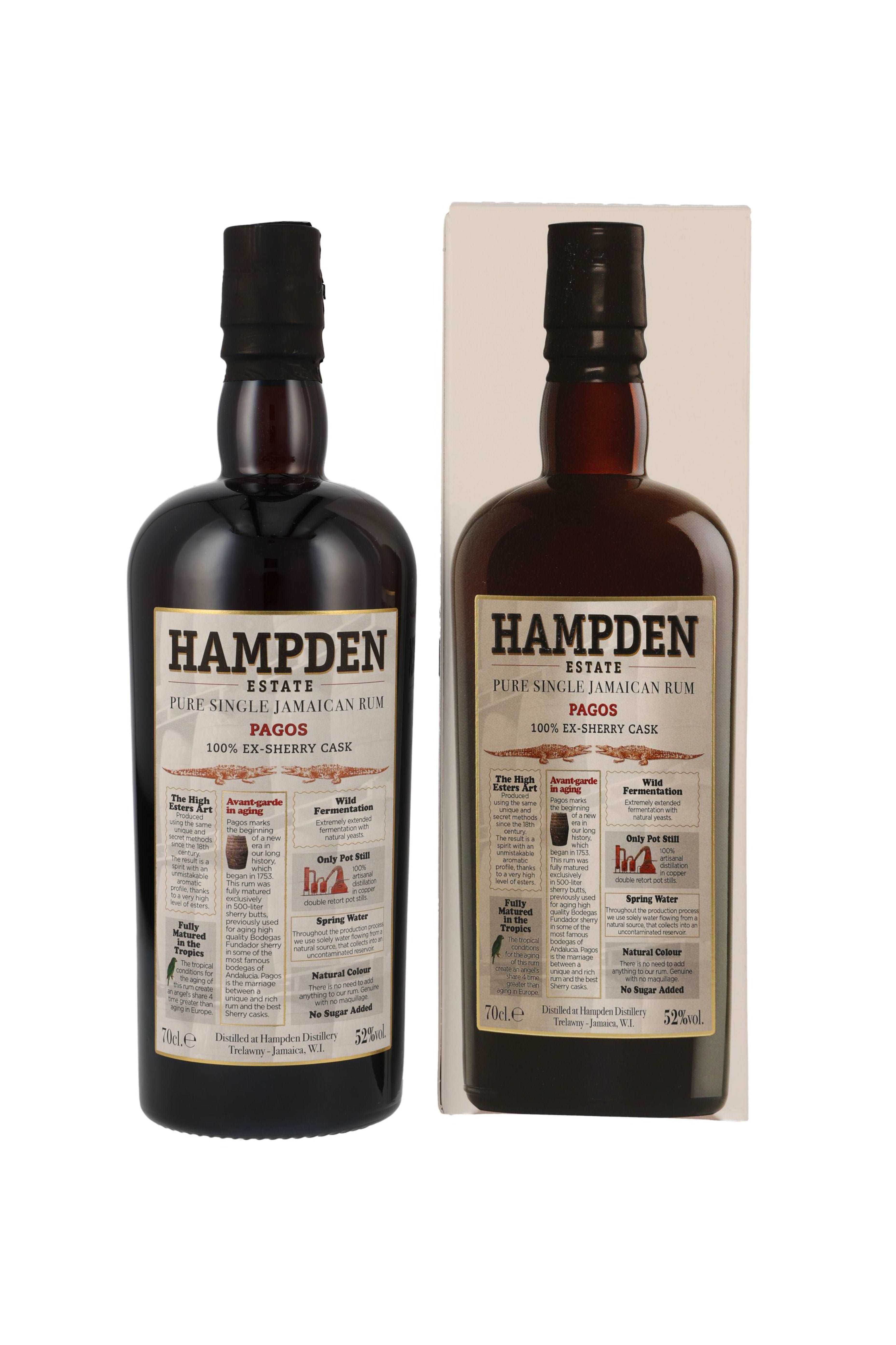 Hampden Pagos 2023 Pure Single Jamaican Rum 52% vol. 700ml