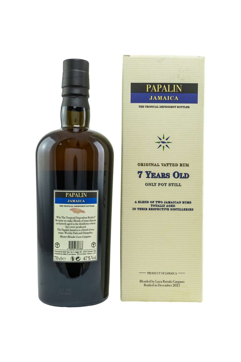 Papalin 7 Jahre Original Vatted Pot Still Rum 47% vol. 700ml - Maltimore