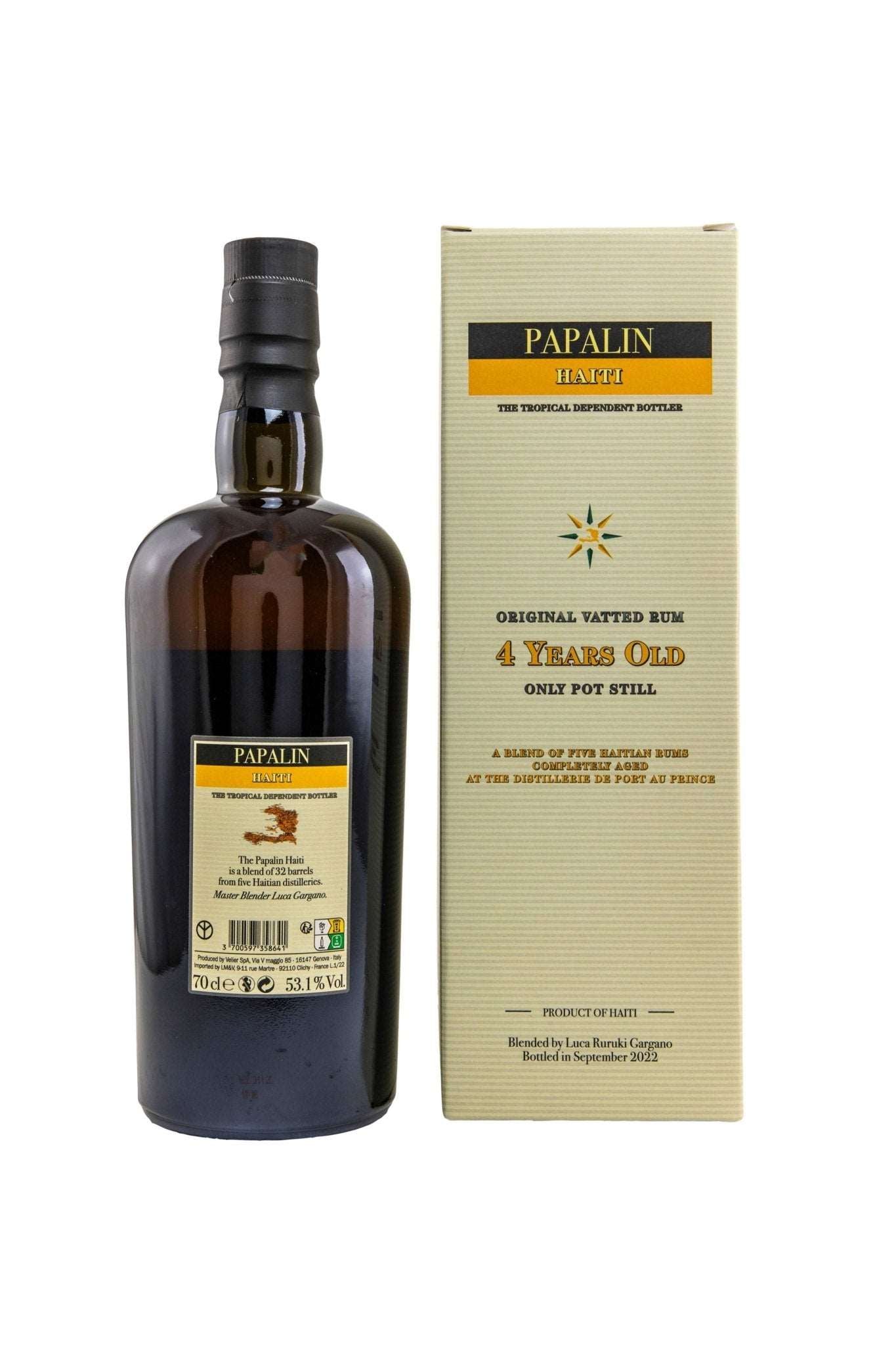 Papalin Haiti 4 y.o. Original Vatted Pot Still Rum Velier 53,1% vol. 700ml - Maltimore