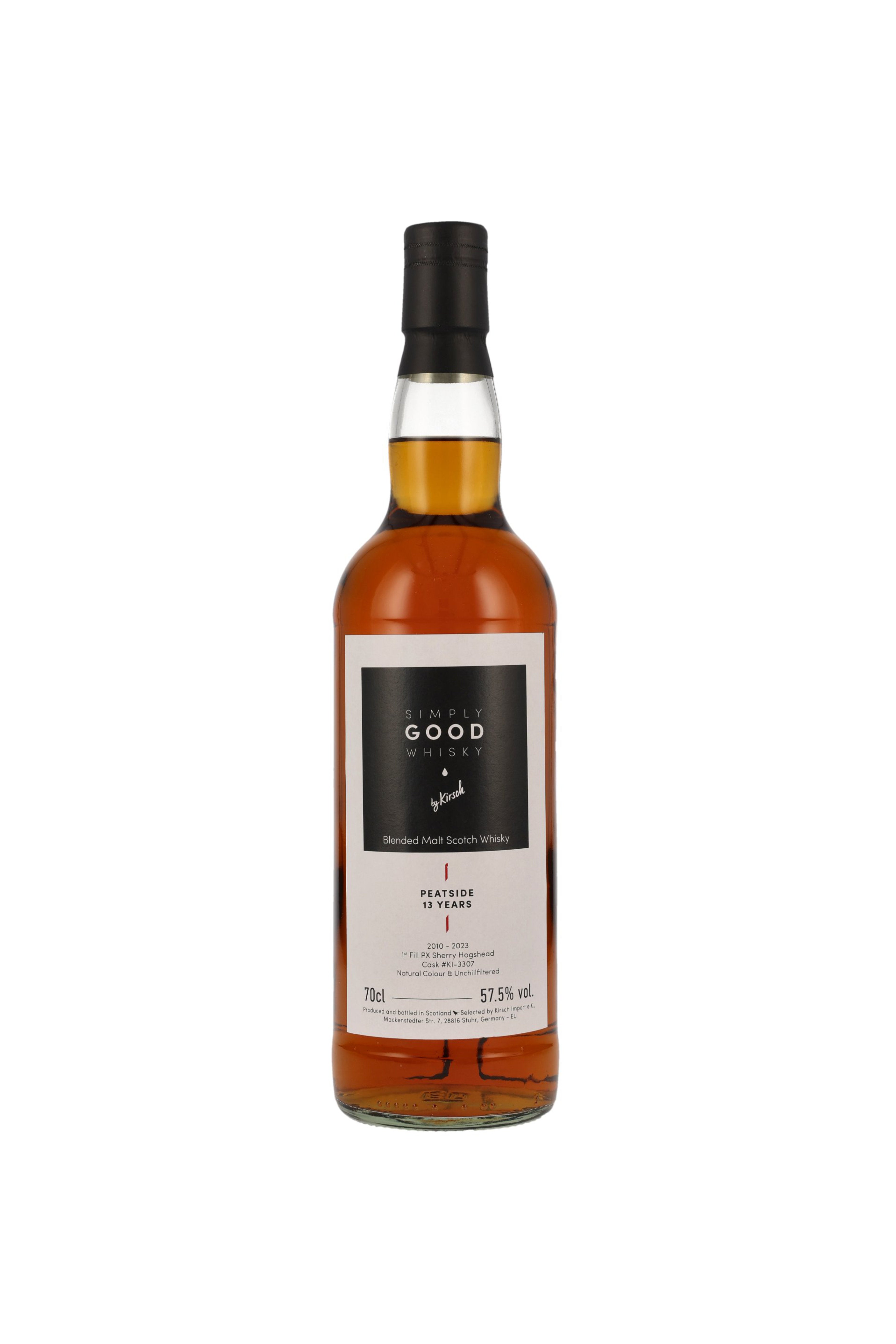 Peatside Simple Good Whisky 13 Jahre Blended PX Sherry Hogshead 57,5% vol. 700ml
