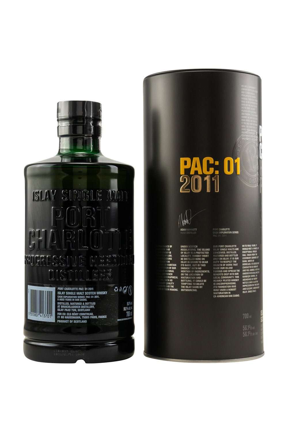 Port Charlotte 2011 PAC:01 Heavily Peated Islay Whisky 56,1% vol. 700ml - Maltimore