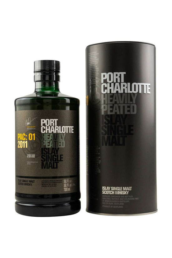 Port Charlotte 2011 PAC:01 Heavily Peated Islay Whisky 56,1% vol. 700ml - Maltimore