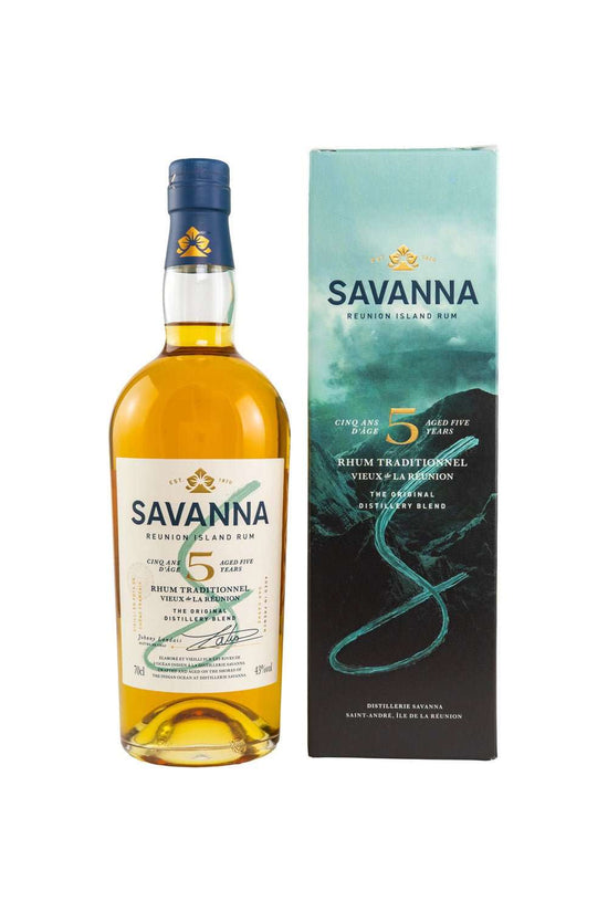 Savanna 5 Jahre Rhum Traditionnel Vieux de la Reúnion Island Rum 43% vol. 700ml - Maltimore