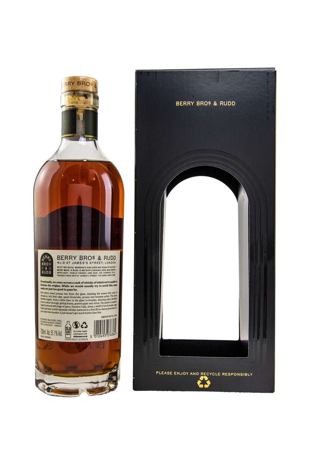 Secret Speyside 2003 BR Berry Brothers Sherry Puncheon for Kirsch #5581 51,1% vol. 700ml - Maltimore