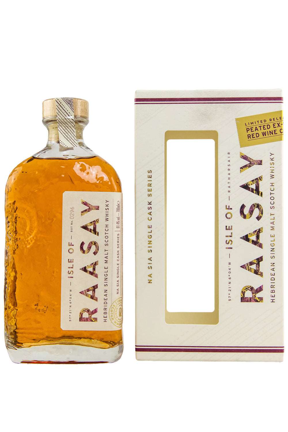 Isle of Raasay #18/665 Peated First Fill Bordeaux Cask Na Sia Single Cask Series 61,4% 700ml - Maltimore