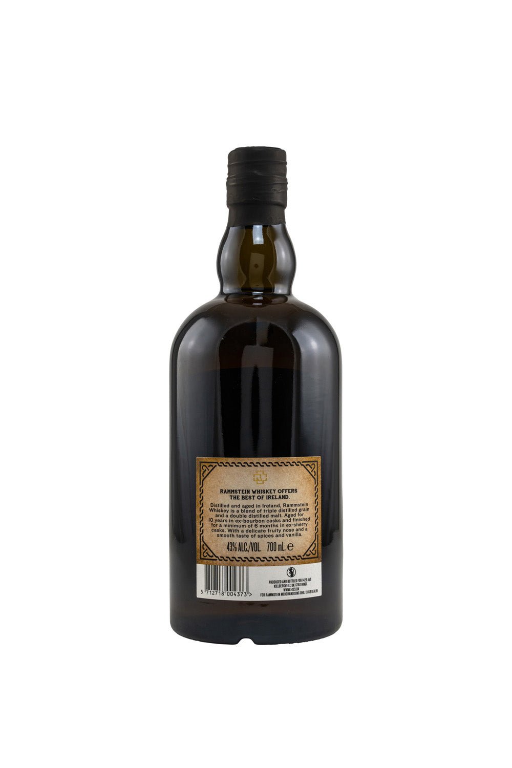 Rammstein 10 Jahre Irish Whiskey 43% vol. 700ml - Maltimore