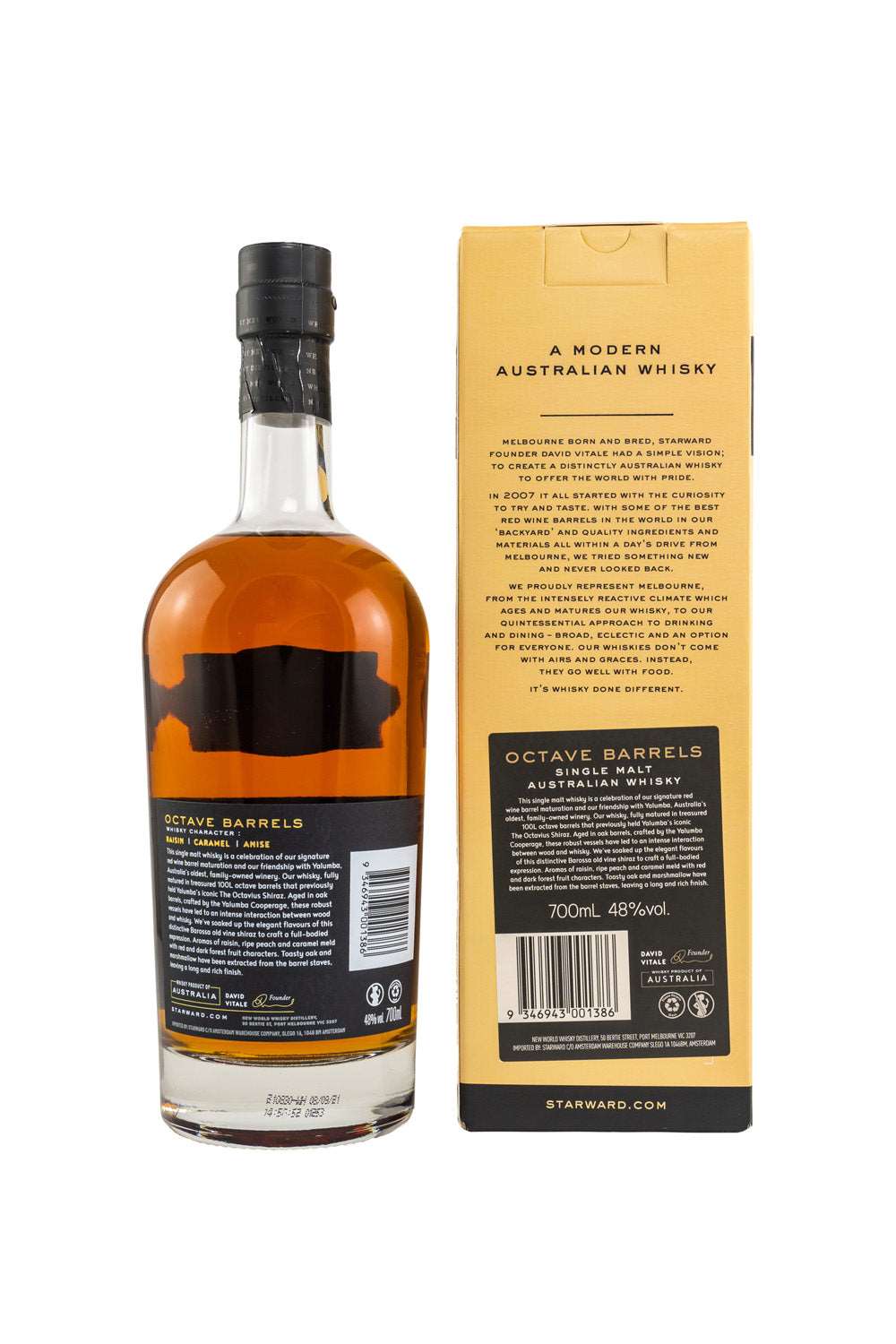 Starward 2018/2021 Octave Barrels Single Malt Australian Whisky 48% vol. 700ml - Maltimore