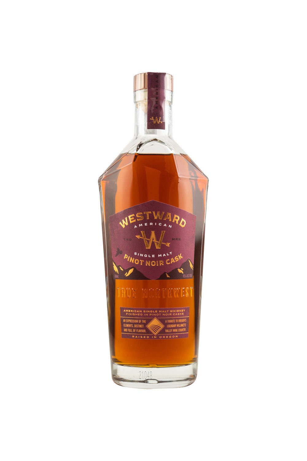 Westward American Single Malt Whiskey Pinot Noir Finish 45% vol. 700ml - Maltimore