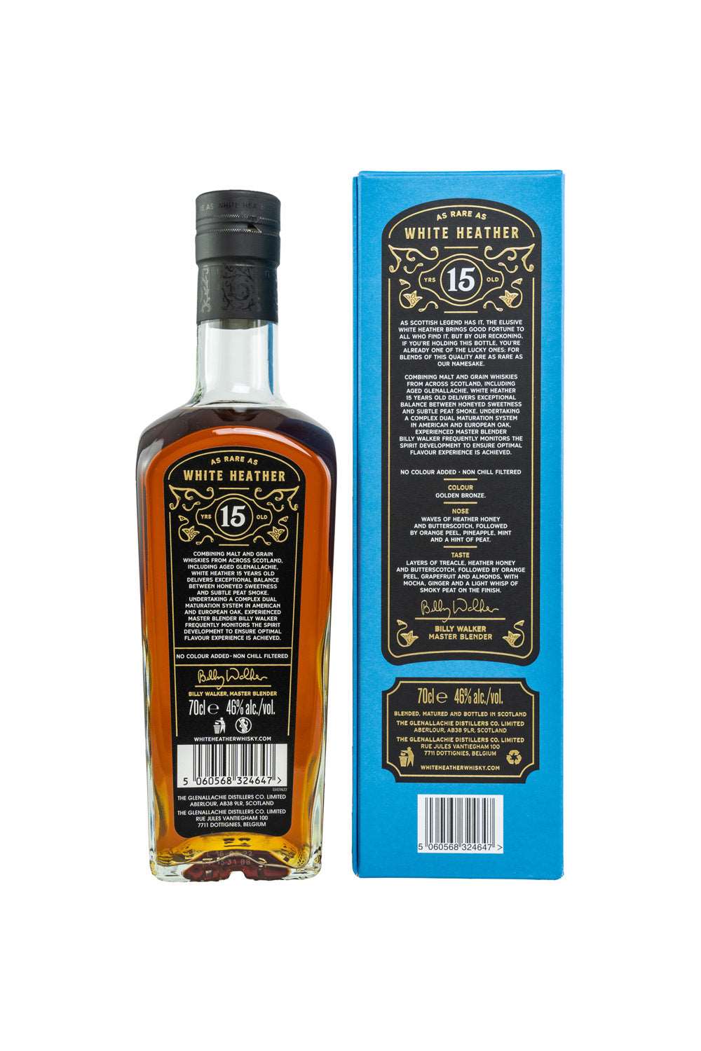 White Heather 15 y.o. Blended Scotch Whisky by Billy Walker 46% vol. 700ml - Maltimore